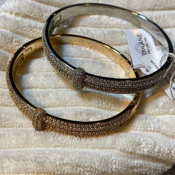 🔥 NWT HOT DESIGNER INSPIRED PROSECCO BRACELET SILVER MICRO PAVED BRACELET - Picture 6 of 12